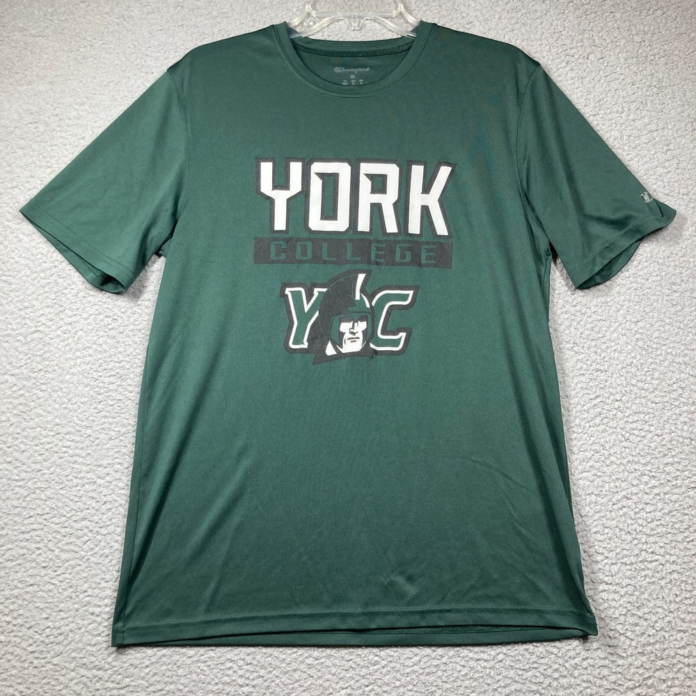 York College Spartans  T Shirt  Adult Medium Green Short‎ Sleeve Pennsylvania - Picture 1 of 9